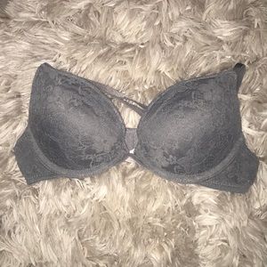 Gray Lace Bra